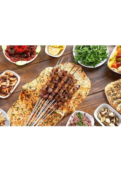 15'li Şiş Ciğer Kebap Şişi Kuşbaşı Şişi