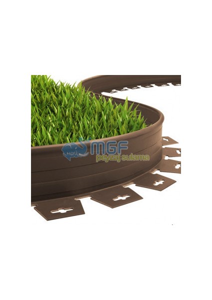 Mgf Çim Ayırıcı Esnek Plastik Çim Sınırlayıcı Bordür Taş Toprak Ayıracı Kahverengi fırsatları