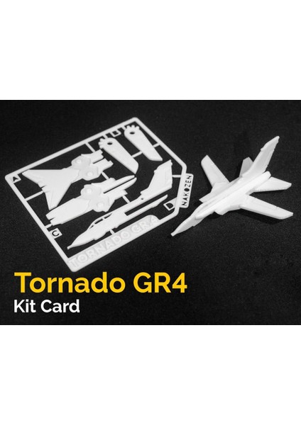 3’lü Tornado Gr4 Uçak Maketi Kit Kart Seti