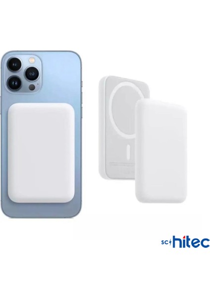 5000MAH Magsafe Beyaz Powerbank
