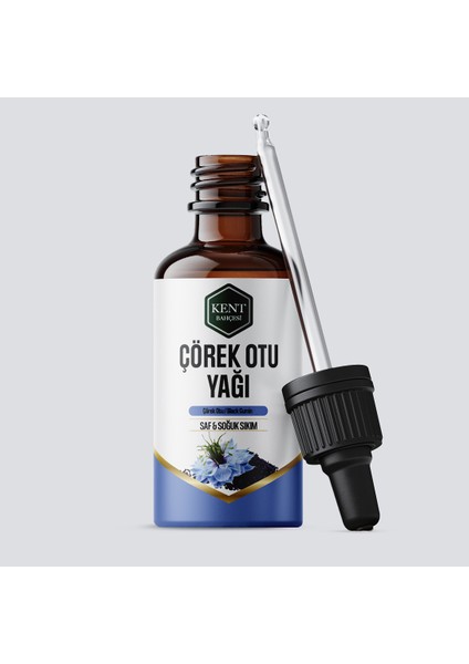 Çörekotu Yağı Soğuk Sıkım 30 ml %100 Saf ve Doğal Cold Press Black Cumin Seed Oil