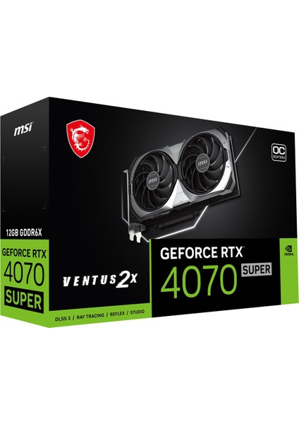 VGA GEFORCE RTX 4070 SUPER 12G VENTUS 2X OC RTX4070S 12GB GDDR6X 192B DX12 PCIE 4.0 X16 (3XDP 1XHDMI)