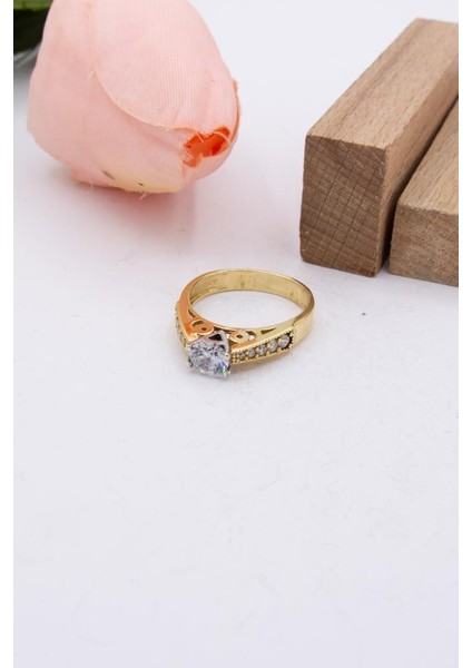 14 Ayar Altın Yüzük Tek Taş Kadın Yüzük LKYZK1399 fiyatları