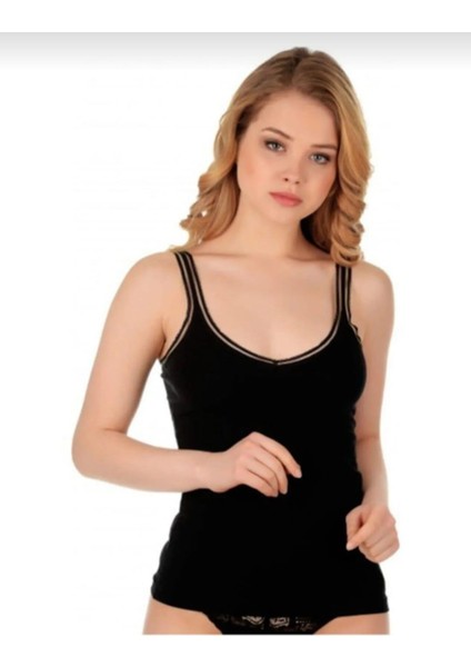 553 Bayan V Yaka Ip Askılı Atlet 10 Adet