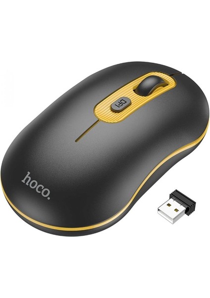 Hoco GM21 Platinium 1600DPI 2.4g Bluetooth Kablosuz Optik Mouse