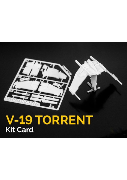 Star Wars V-19 Torrent Uzay Gemisi Maketi Kit Kartı