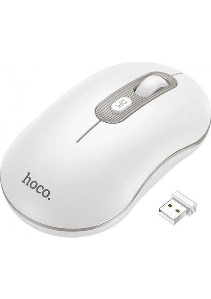 Hoco GM21 Platinium 1600DPI 2.4g Bluetooth Kablosuz Optik Mouse