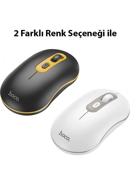 Hoco GM21 Platinium 1600DPI 2.4g Bluetooth Kablosuz Optik Mouse