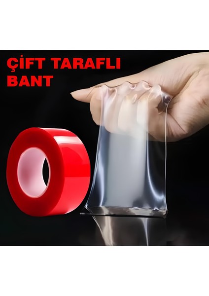 Çift Taraflı Akrilik Silikon Bant(3cm*5mt)