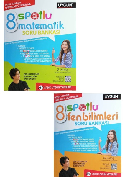 8. Sınıf Matematik - Fen Bilimleri Spotlu Soru Bankası 2 Kitap