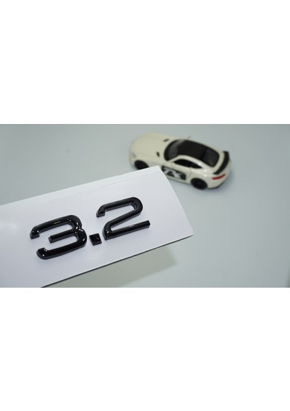 Audi 3.2 A3 A4 A6 A5 A7 A8 Bagaj Siyah Abs 3m 3D Yazı Logo
