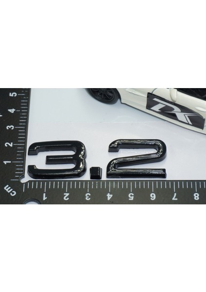 Audi 3.2 A3 A4 A6 A5 A7 A8 Bagaj Siyah Abs 3m 3D Yazı Logo