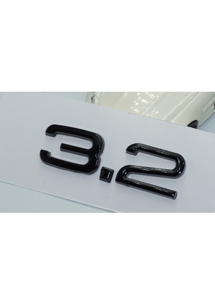 Audi 3.2 A3 A4 A6 A5 A7 A8 Bagaj Siyah Abs 3m 3D Yazı Logo