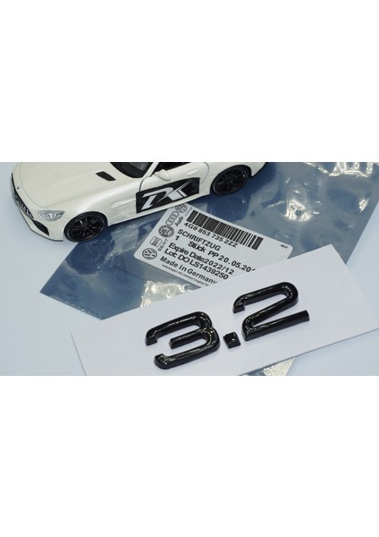Audi 3.2 A3 A4 A6 A5 A7 A8 Bagaj Siyah Abs 3m 3D Yazı Logo