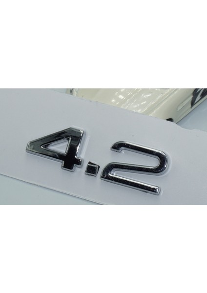 Audi 4.2 A3 A4 A6 A5 A7 A8 Bagaj Krom Abs 3m 3D Yazı Logo