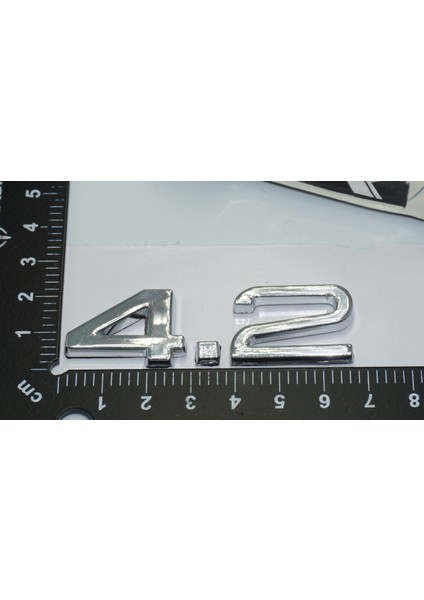 Audi 4.2 A3 A4 A6 A5 A7 A8 Bagaj Krom Abs 3m 3D Yazı Logo