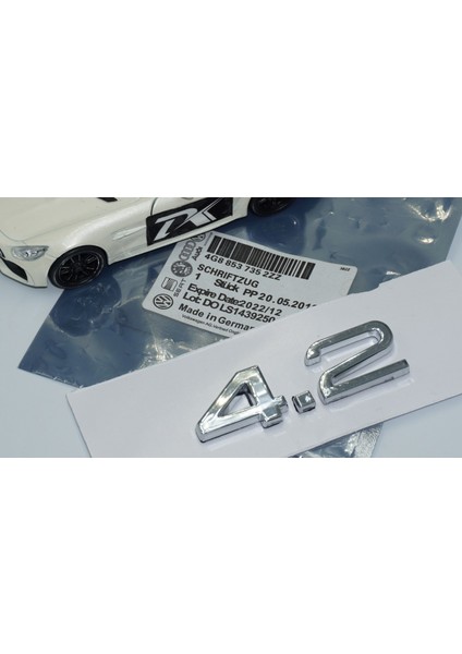 Audi 4.2 A3 A4 A6 A5 A7 A8 Bagaj Krom Abs 3m 3D Yazı Logo