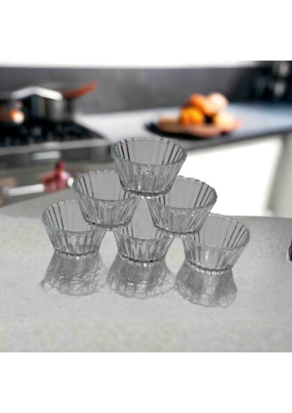 Yektashop 6 Lı Sadaf Mini Cam Lokumluk - Sosluk fiyatları