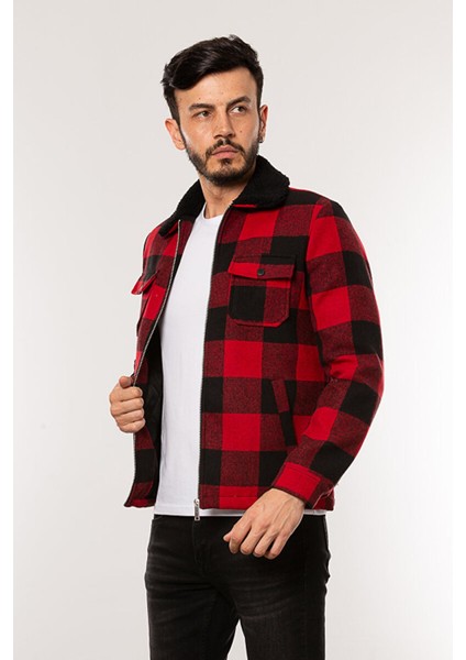 1003-FW Erkek Ekose Mont fiyatları