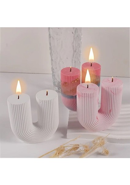 Büyük Zarif Mum Kalıb U Model fırsatları