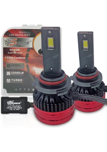 LED Far Ampulü Canbus 110W 22000LM H9006 / LAAM924-2 fırsatları