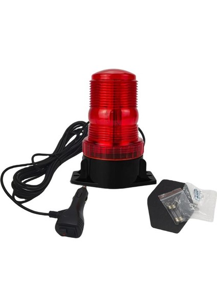 7 fonksiyonlu tepe lambası çakarlı mıknatıslı dikey model 12-30v kırmızı / LAIK537-2