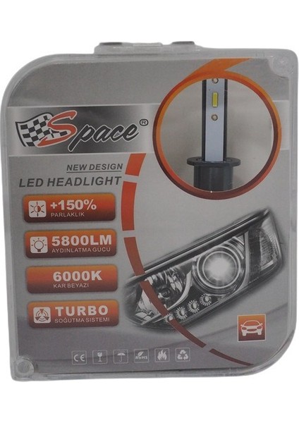 Led far ampulü 6000K 11600LM 12V H1 / LAAM913