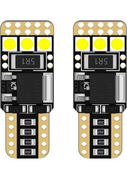 T10 Dekoratif led ampul buz mavi 12V 4W canbus / LAAM953-2