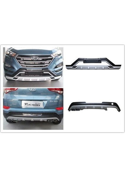 Hyundai tucson ön arka tampon koruması difüzör 2015 / 2018