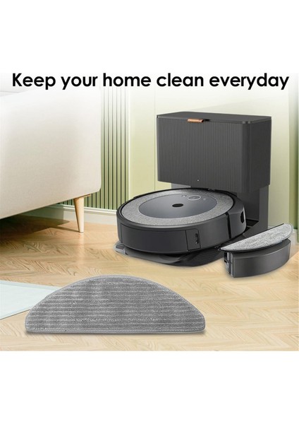 6 Pcs Parçaları Paspas Pedleri Irobot Roomba Combo I5, I5+,j5, J5+ Robot Vakum Mikrofiber Yıkanabilir Yeniden Kullanılabilir Paspas Bezi (Yurt Dışından) indirimleri
