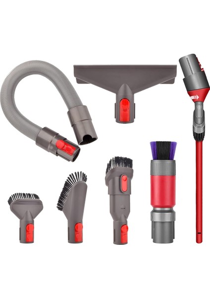 Dyson V15 V11 V10 V7 V8 Fırça Araçları Için: Traceless/yumuşak/sert Kıl Uzatma Hortumu Yatak Fırçası Yükseltme Aralık Aracı (Yurt Dışından)