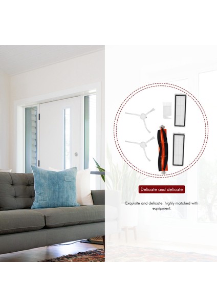 Xiaomi Mijia Filtre Ana Fırça Paspas Için 8 Adet Yedek Parça Kiti (Yurt Dışından) indirimleri