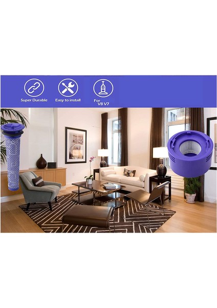Dyson V7 V8 Absolute Elektrikli Süpürge Temizleme Fırçalı Filtre (Yurt Dışından)