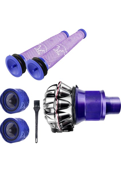 Dyson V6 DC58 DC59 6 Parça Için Cyclone Hepa Post Ön Motor Filtresi (Yurt Dışından)