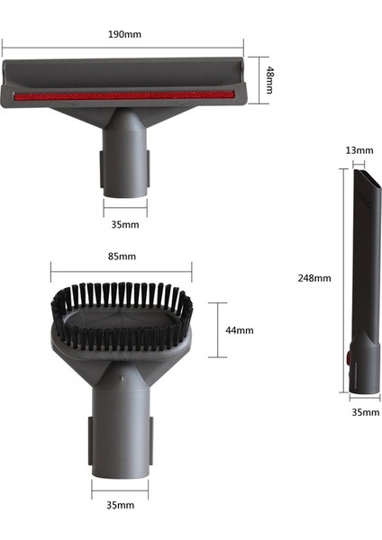 Dyson V7 V8 V10 Fırça Memesi Emme Kafası Fırça Hortum Tutucu 7 Adet (Yurt Dışından) indirimleri