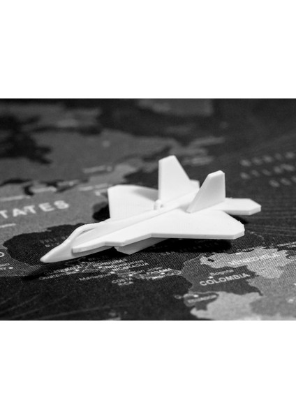 F-22 Raptor Uçak Maketi Kit Kartı