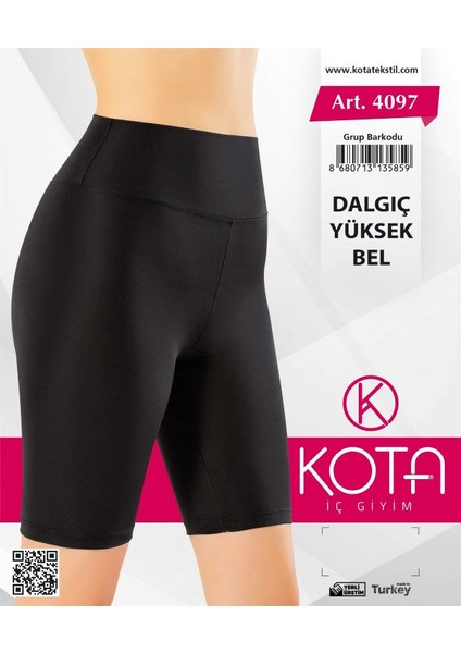 Kota 4097 Bayan Dalgıç Yüksek Bel Tayt -Siyah -S-M fiyatları