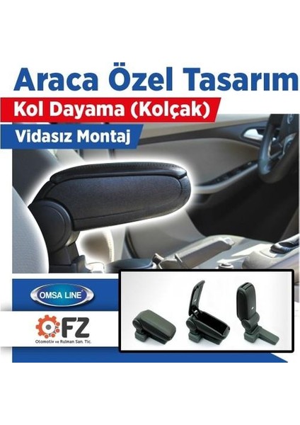 Dacia Duster 2009 Sonrası Omsa Siyah Kol Dayama