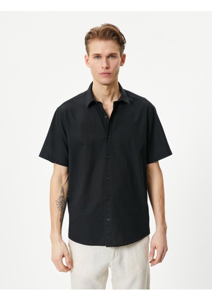 Yazlık Gömlek Kısa Kollu Klasik Yaka Düğmeli indirimleri