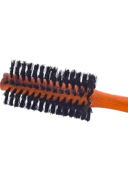 Punto 7 Adet Tarak ve Orkide No:4 Kzl Fön Ahşap Saplı Fırçası 21CM Set9