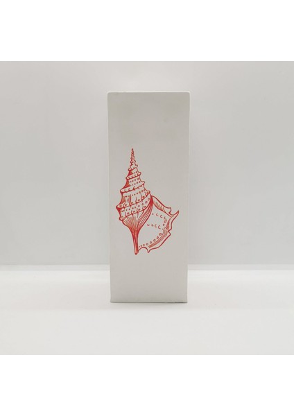 Orange Seacone / Deniz Minareli Baskılı Beton Mum