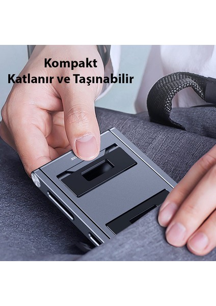 Z-Shape Alüminyum Alaşımlı Katlanır Telefon Standı indirimleri