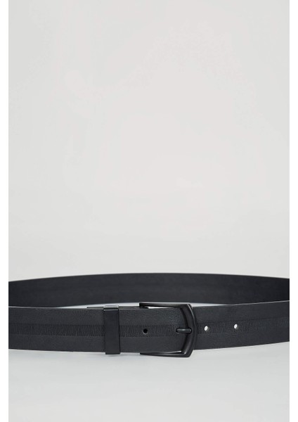 Erkek Dikdörtgen Toka Suni Deri Jean Kemeri B4412AXNS modelleri