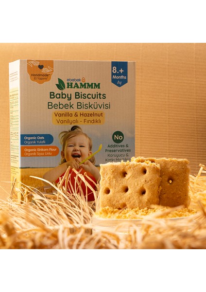 Vanilyalı Yulaflı Bebek Bisküvisi 200 gr