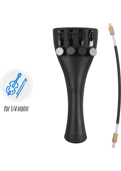 1 4 Keman Stili Için Keman Kuyruk Parçası Karbon Fiber Keman Fiddle Kuyruk 4 Ince Akortlu ve Keman Için Kuyruk Kordonu (Yurt Dışından)
