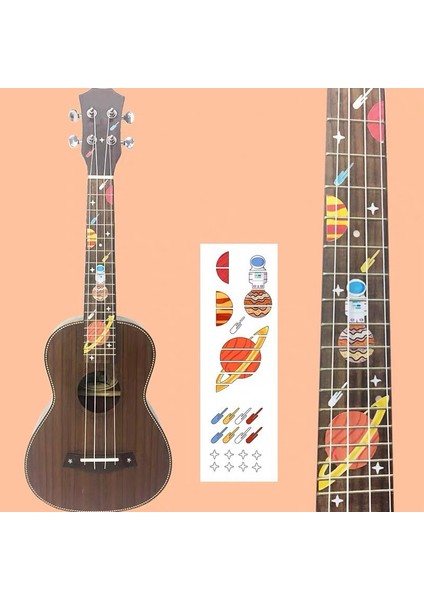 No.6 Tarzı Karikatür Hayvan Sevimli Kakma Çıkartmaları Klavye Etiketi Ukulele Aksesuarları Için Dıy Ukelele Çıkartmaları (Yurt Dışından)
