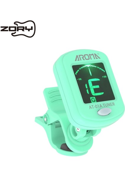 Yeşil Stil Aroma Renkli AT-01A Gitar Tuner Dönebilen Klipsli Tuner LCD Ekran Için Akustik Gitar Bas Ukulele Gitar Aksesuarları (Yurt Dışından)