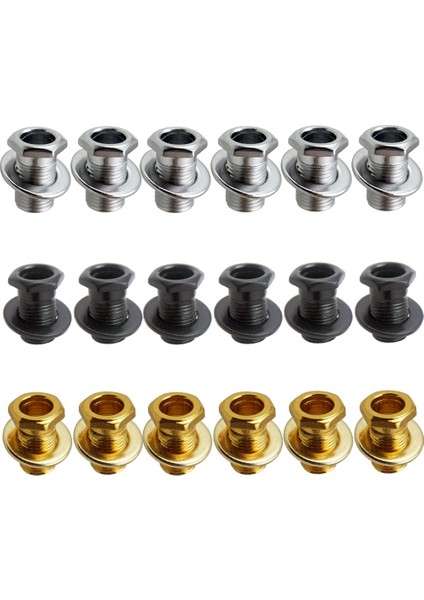 Siyah Stil 1 Takım Demir Tuning Peg Tuning Anahtar Burç Yıkayıcı Conta Electricwoodacoustic Gitar Yedek Parçaları (Yurt Dışından) fiyatları