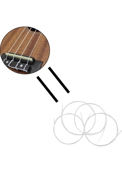 U104 Çok Renkli Stil Et Soprano Ukulele Ukelele Ukele Dizeleri Seti Naylon Ukulele Dizeleri Yedek Parça Yaylı Enstrüman Aksesuarları (Yurt Dışından) fırsatları