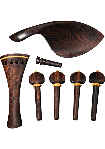 Abanoz Ahşap Keman Peg Dinlenme Sonu Pin Tuner Kuyruk Seti Keman Parçaları Çok Değerli (Yurt Dışından)